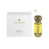 Flacon d'huile de parfum jaune Essence of Casablanca avec bouchon en bronze gravé